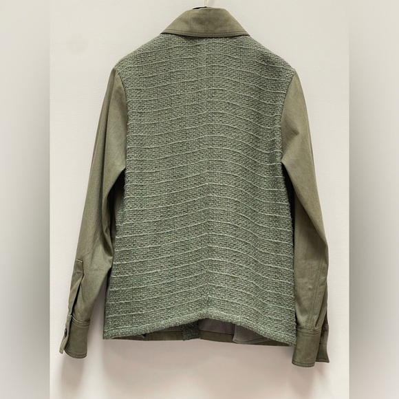 Chanel Military Denim Tweed Utility Jacket 36 - Picture 2 of 5